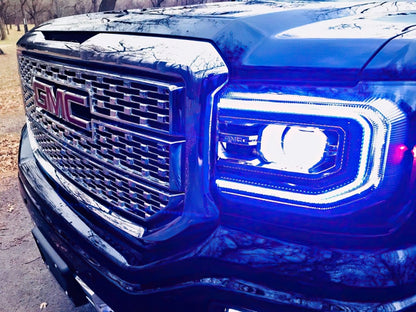 Oracle 16-18 GMC Sierra Headlight DRL Upgrade Kit - ColorSHIFT w/ BC1 Controller