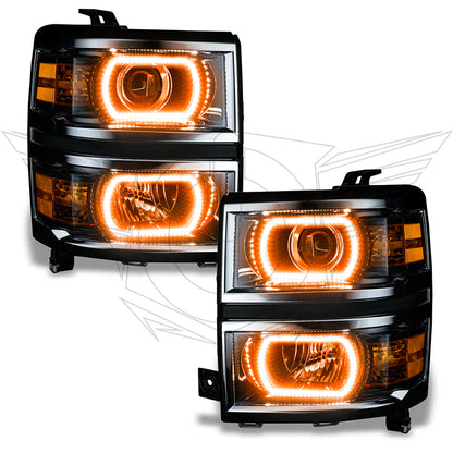 Oracle Chevy Silverado 14-15 Halo Kit Projector Style - ColorSHIFT w/ 2.0 Controller