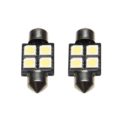 Oracle 33MM 4 LED 3-Chip Festoon Bulbs (Pair) - Cool White