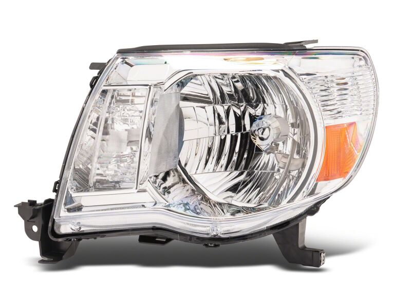 Raxiom 05-11 Toyota Tacoma Axial Series OE Replacement Headlights- Chrome Housing- Clear Lens