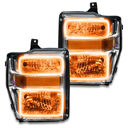 Oracle 08-10 Ford F250 Pre-Assembled Halo Headlights Chrome Housing- w/Simple Controller