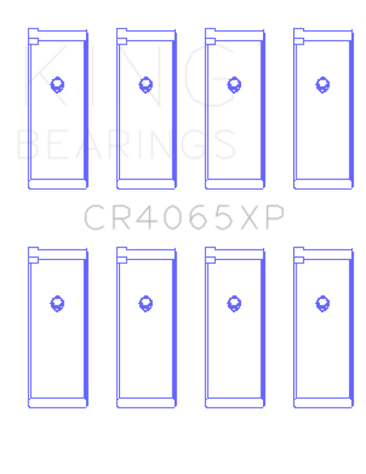 King Engine Bearings Nissan KA-24DE (Size .025 Oversized) Performance Rod Bearing Set