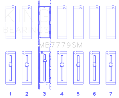 King Engine Bearings BMW B58B30A Main Bearing Set