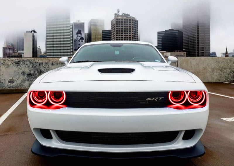 Oracle Dodge Challenger 15-21 LED Waterproof Halo Kit - ColorSHIFT w/o Controller