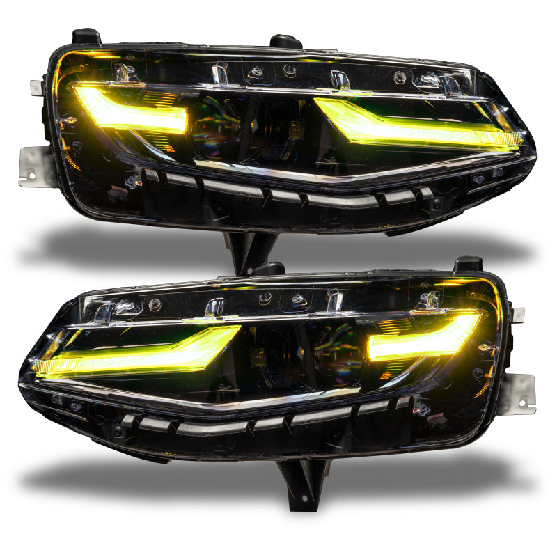 Oracle 19-21 Chevy Camaro LS/LT RGB+A Headlight DRL Kit - ColorSHIFT w/ RF Controller