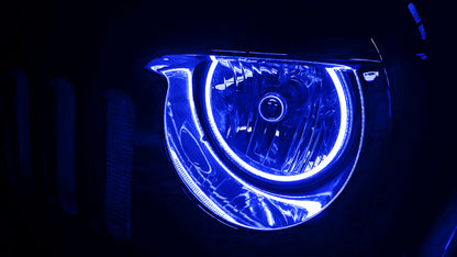 Oracle Jeep Wrangler JK 07-17 LED Waterproof Halo Kit - ColorSHIFT w/ BC1 Controller