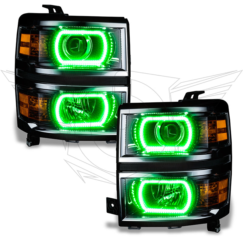 Oracle Chevy Silverado 14-15 Halo Kit Projector Style - ColorSHIFT w/ 2.0 Controller