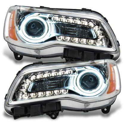 Oracle 11-14 Chrysler 300C SMD HL - Chrome - NON HID - DRL w/ Simple Controller