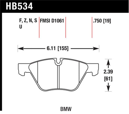 Hawk HP+ Street Brake Pads