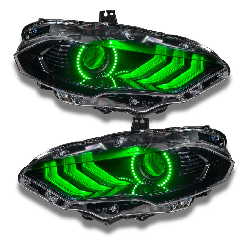 Oracle 18-21 Ford Mustang DRL Upgrade w/ Halo Kit - ColorSHIFT