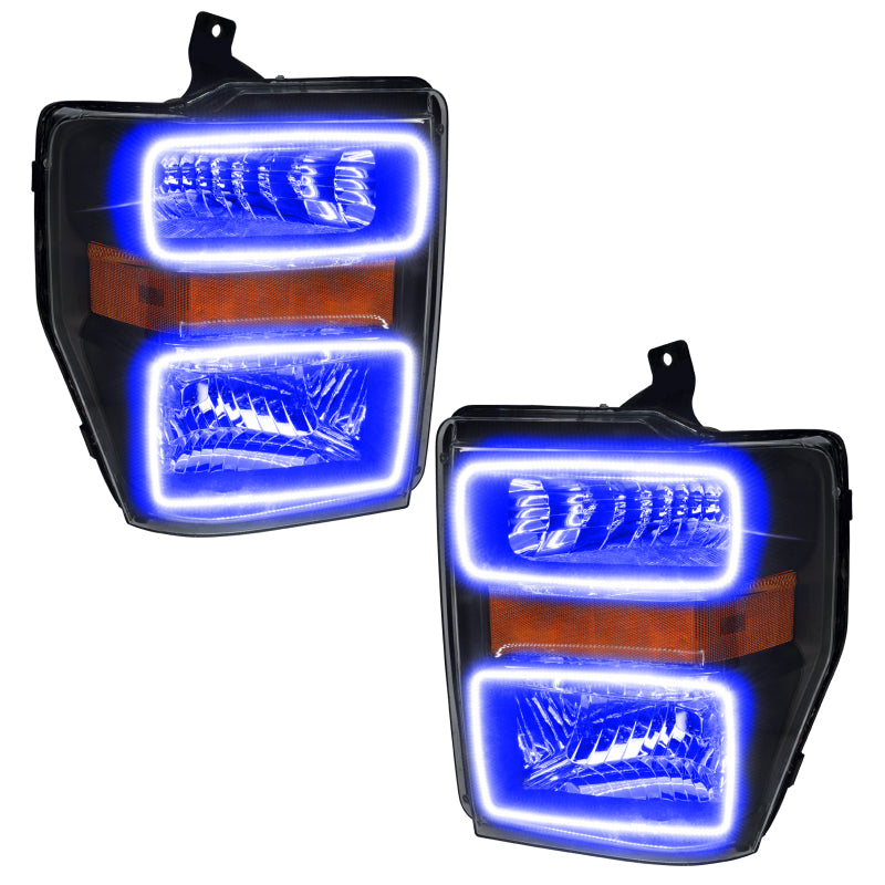 Oracle 08-10 Ford F250/350 LED HL - Black - ColorSHIFT w/o Controller