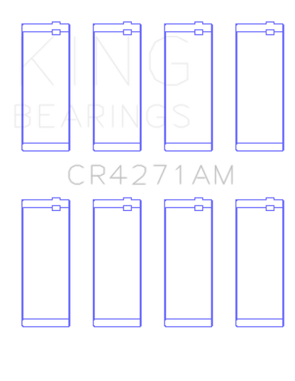 King Engine Bearings 1/95-12/09 Chrysler/ 1/02-12/06 Jeep 148CI 2.4L L4 (Size STD) Rod Bearing Set