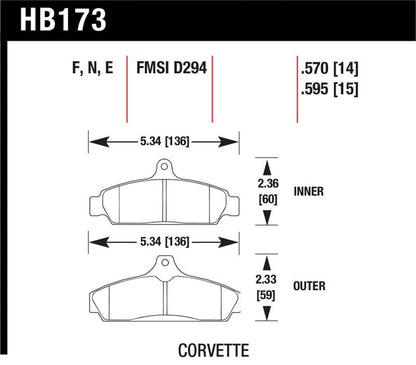 Hawk HP+ Street Brake Pads