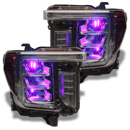 Oracle 19-21 Silverado/Sierra 1500 RGB Demon Eye Headlight Kit - w/o Controller