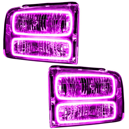 Oracle 05-07 Ford F-250/350 SMD HL - Chrome - ColorSHIFT w/ 2.0 Controller