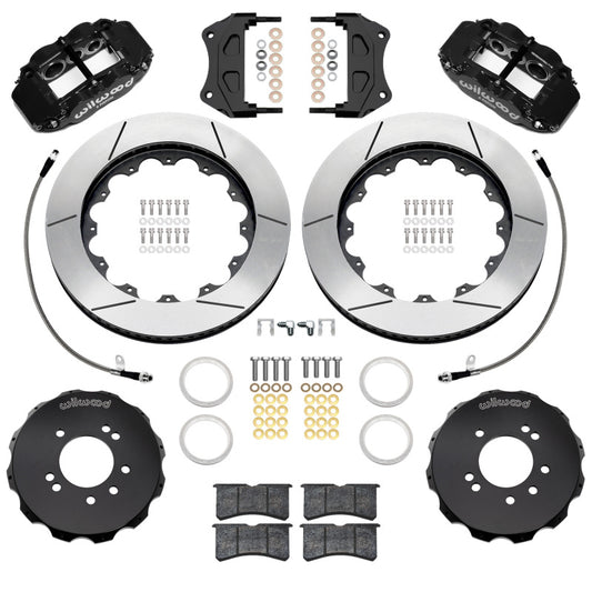 Wilwood 89-98 Nissan 240SX/89-94 Skyline/90-96 300ZX Superlite 6R Fr BBK w/ 14in SLT Rotors - Black