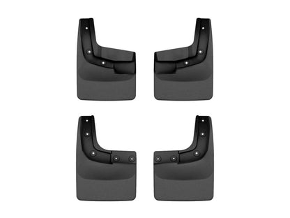 WeatherTech 2024 Ford Ranger (No Raptor) No Drill Front & Rear MudFlaps - Black