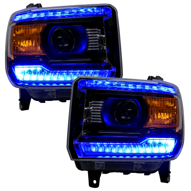 Oracle 14-15 GMC Sierra Headlight DRL Upgrade Kit - ColorSHIFT w/ Simple Controller
