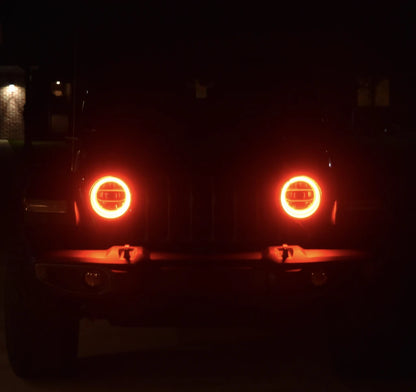 Oracle Jeep Wrangler JL/JT LED Surface Mount Headlight Halo Kit - w/ BC1 Controller