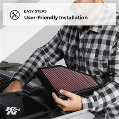 K&N Replacement Air Filter 18-20 Renault Megane IV 1.8L L4