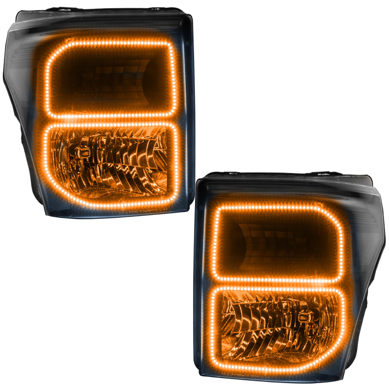 Oracle 11-16 Ford F250/350 LED HL - Black - ColorSHIFT w/o Controller