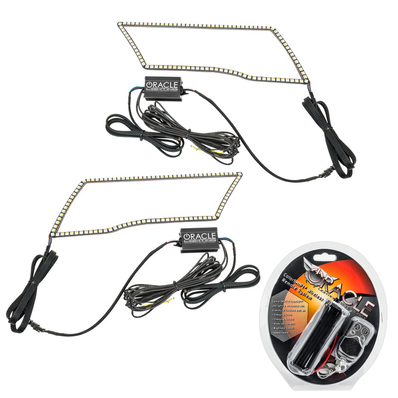 Oracle 09-18 Dodge Ram Switchback Quad Headlight Halo Kit - RGB+A + w/ RF Controller