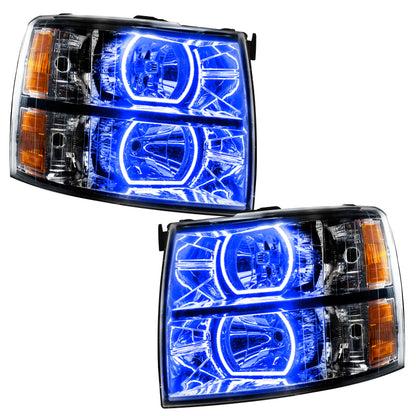 Oracle 07-13 Chevrolet Silverado SMD HL - Black - Square Style - ColorSHIFT