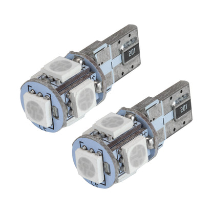 Oracle T10 5 LED 3 Chip SMD Bulbs (Pair) - Pink