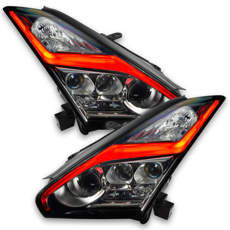 Oracle 1521 Nissan GTR RGB+W (Lightning Bolt) Headlight DRL Upgrade Kit ColorSHIFT 2