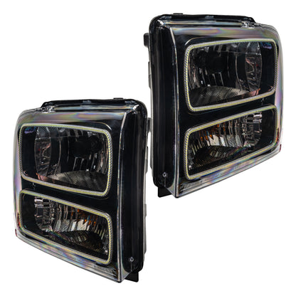 Oracle 05-07 Ford F-250/350 SMD HL - Black - White