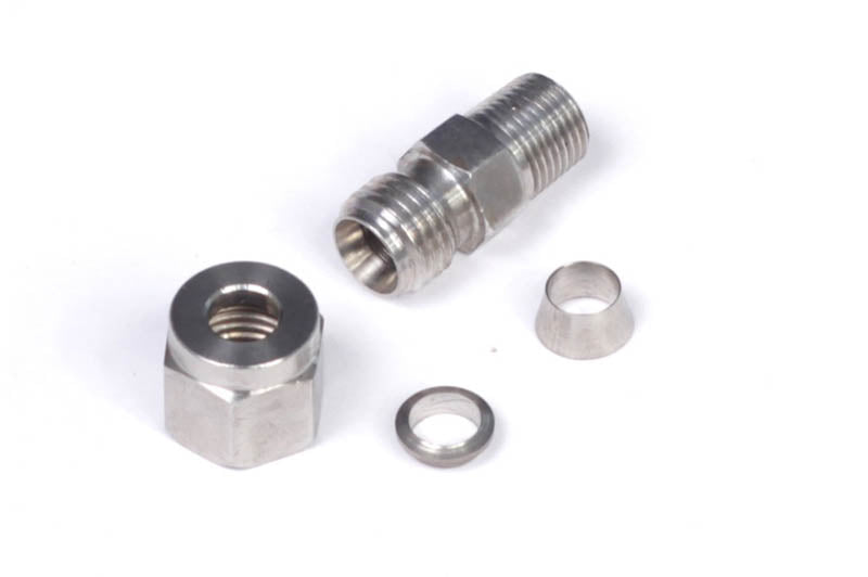 1/4" Stainless Compression Fitting Kit - 1/8" NPT Thread