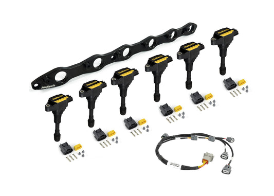 R35 Coil Bracket for Nissan RB20/25/26 includes bracket coils, connectors and harness