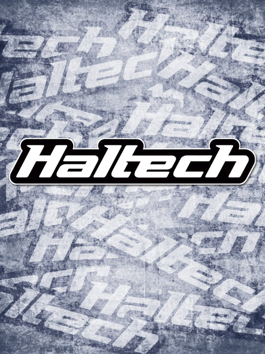 Haltech Sticker 400mm - Black & White Size: 400mm (16")
