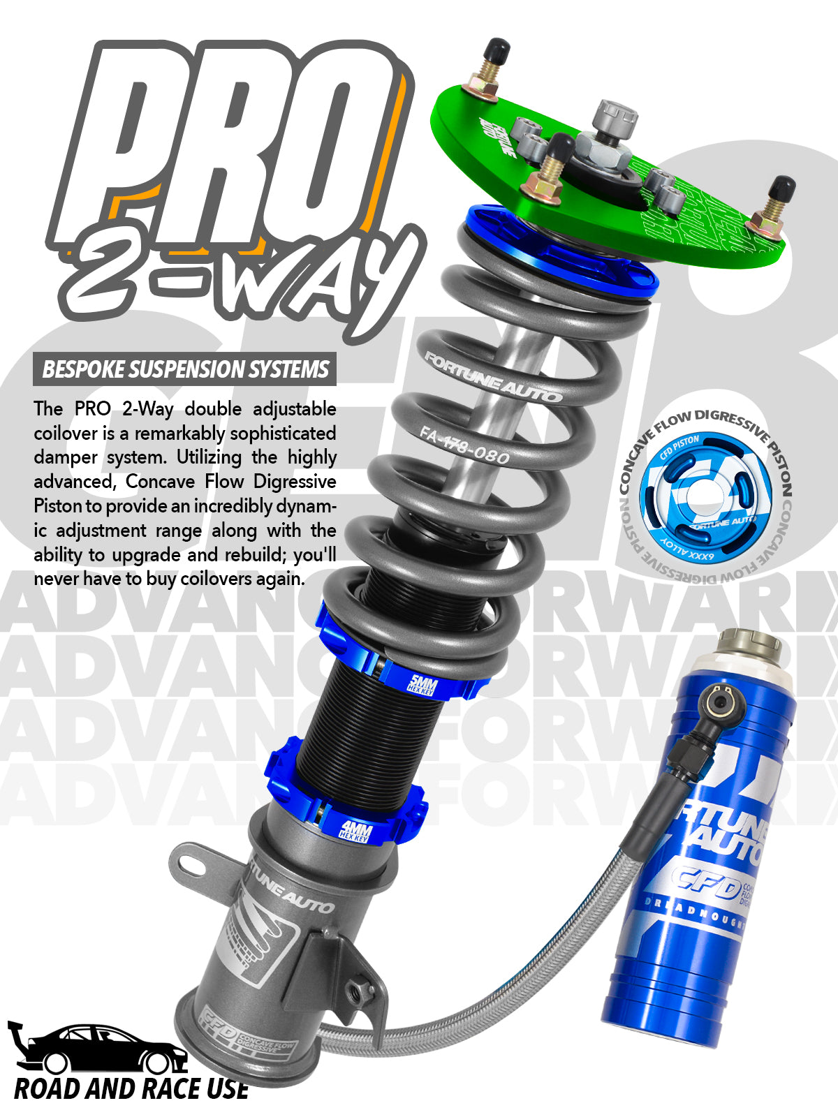 Fortune Auto Dreadnought Pro 2 Way for Civic 5 (EG) JDM (1992 - 1995) - FADREAD2-EGJDM