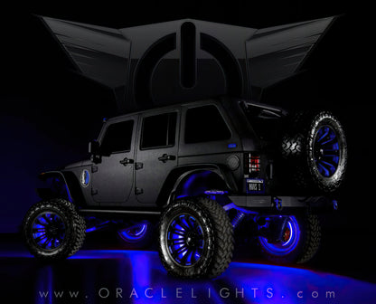 Oracle LED Illuminated Wheel Rings - Double LED - Blue