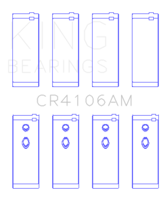 King Engine Bearings Daewoo/GM/Isuzu/Opel/Vauxhall (Size STD) Rod Bearing Set