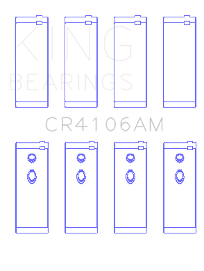 King Engine Bearings Daewoo/GM/Isuzu/Opel/Vauxhall (Size 0.5) Rod Bearing Set