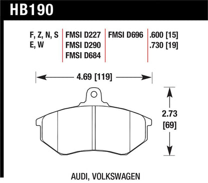 Hawk HP+ Street Brake Pads