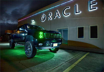 Oracle Chevy Silverado 07-13 Halo Kit Round Style - ColorSHIFT w/ BC1 Controller