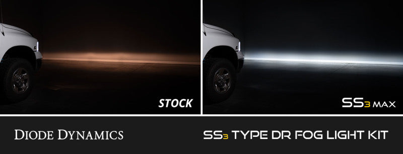 Diode Dynamics 02-08 Dodge Ram 1500/2500/3500 SS3 Fog Light Kit - White Max
