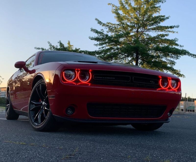 Oracle 15-21 Dodge Challenger LED Waterproof Halo Kit - ColorSHIFT - BC1