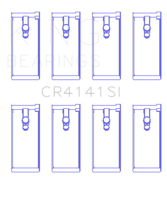 King Engine Bearings Isuzu 4Zb1/4Zd1/G130/G161/G201 (Size +0.75mm) Connecting Rod Bearing Set