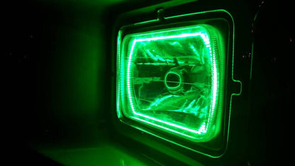 Oracle Pre-Installed Lights 7x6 IN. Sealed Beam - Green Halo