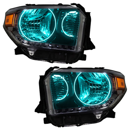 Oracle 14-17 Toyota Tundra SMD HL - Dual Halo Kit - ColorSHIFT w/ Simple Controller