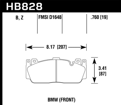 Hawk 12-20 BMW M2/3/4/5/6 DTC-70 Motorsports Front Brake Pads