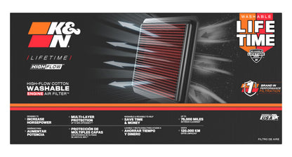 K&N Replacement Unique Air Filter - 2013 Honda SH150i