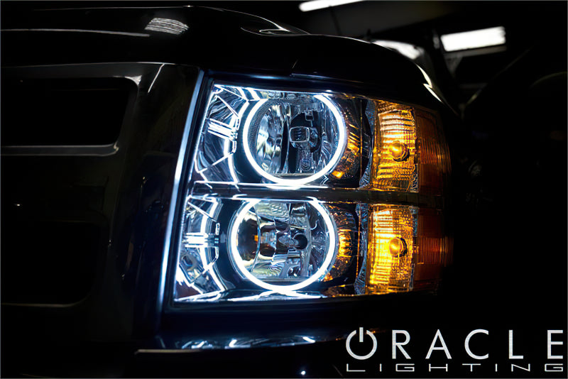 Oracle Chevy Silverado 07-13 Halo Kit Round Style - ColorSHIFT w/ BC1 Controller
