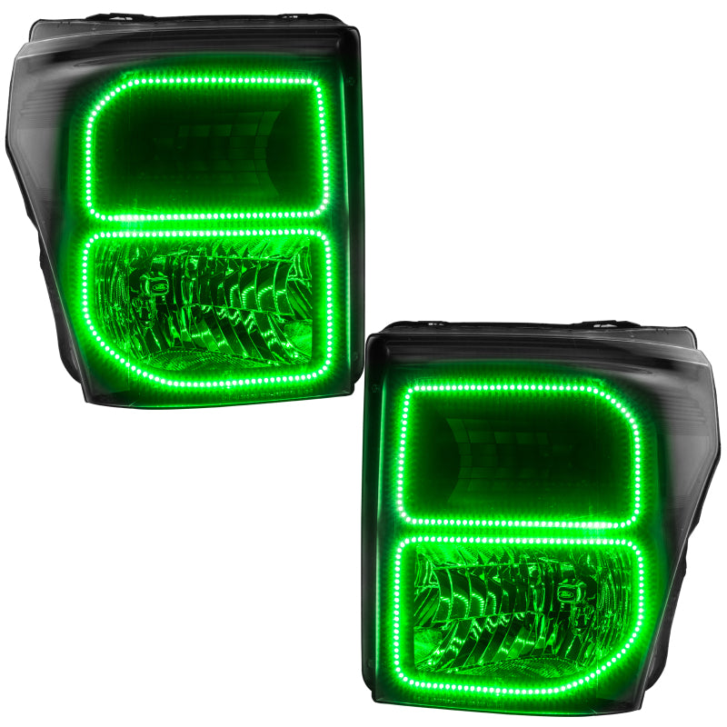 Oracle Ford F250/350 11-16 Halo Kit (Square Ring Design) - ColorSHIFT