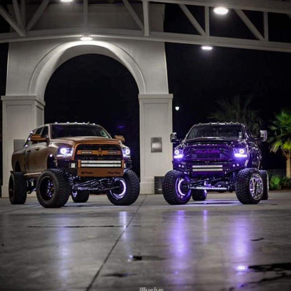 Oracle Ram 13-18 LED Projector Headlight Halo Kit - Red