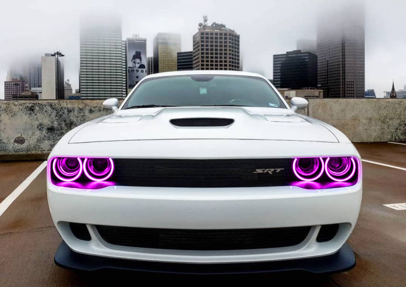 Oracle Dodge Challenger 15-21 LED Waterproof Halo Kit - ColorSHIFT